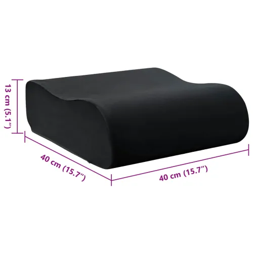 Jastuk za sjedalo Jednobojno Crna 40 x 40 x 13 cm PU pjena - Crna Cijena
