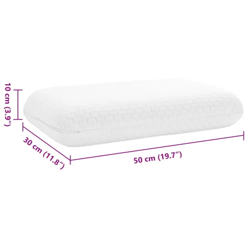 Jastuk za Spavanje 50 x 30 x 10 cm Pjena za pamćenje Bijelo - 50 x 30 x 10 cm Cijena