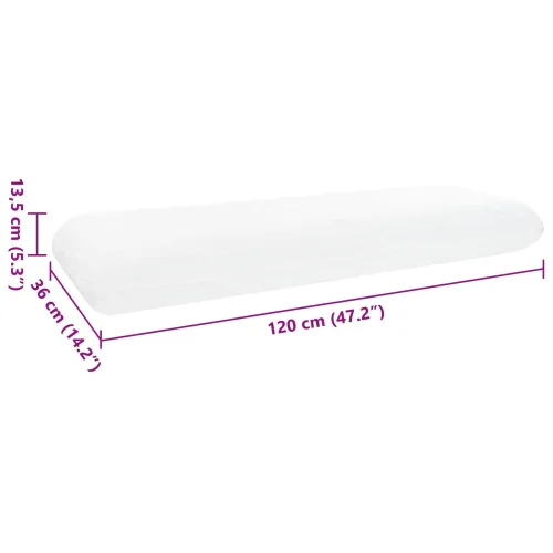 Jastuk za Spavanje 120 x 36 x 13 cm Srednji Bijela - 120 x 36 x 13 cm Cijena