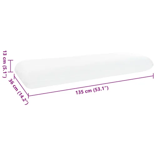 Jastuk za Spavanje 135 x 36 x 13 cm Srednji Bijela - 135 x 36 x 13 cm Cijena
