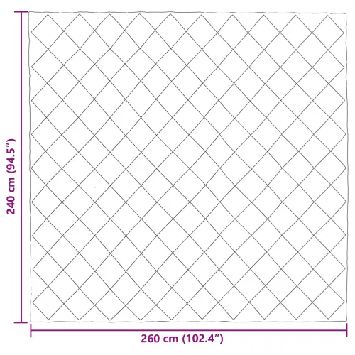Zimska pokrivača 240 x 260 cm 450 gsm Zelena i antracit - Zelena i antracit 240 x 260 cm Cijena