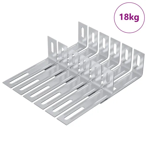 Nosač protiv prevrtanja 1268 Srebrno 74,5 x 15 x 32 mm Željezo - 18 kg (približno 1268 kom) Cijena
