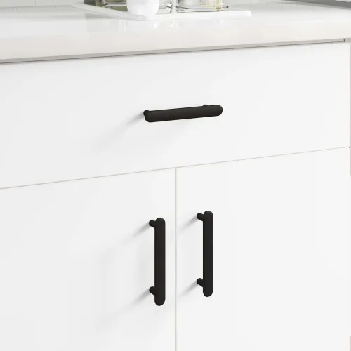 Drška za ormar 474 kom. Crna 121 x 16.6 x 28.3 mm Željezo - 18 kg (približno 474 komada) Cijena