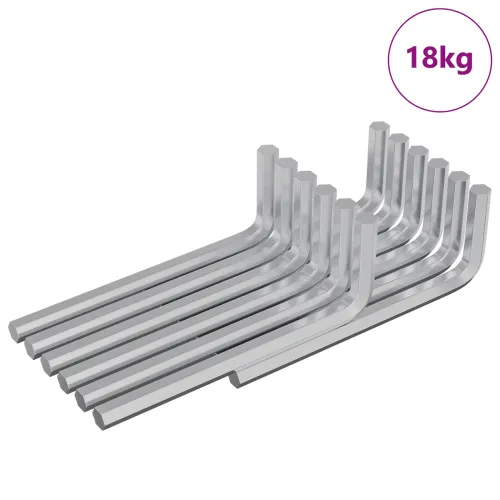Hex ključ 1800 kom. Srebrna 32 x 86 mm Čelik - m8 18 kg (približno 1800 kom) Cijena