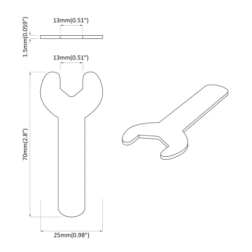 Odvijač 12 kom. Srebrno 13 mm Željezo - 13 x 70 x 25 mm 12 kom Cijena