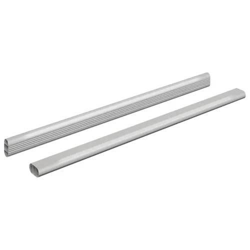 Cijev za ormar 2 kom. Srebrno 472 x 15 x 29 mm - 472 mm 2 kom Cijena