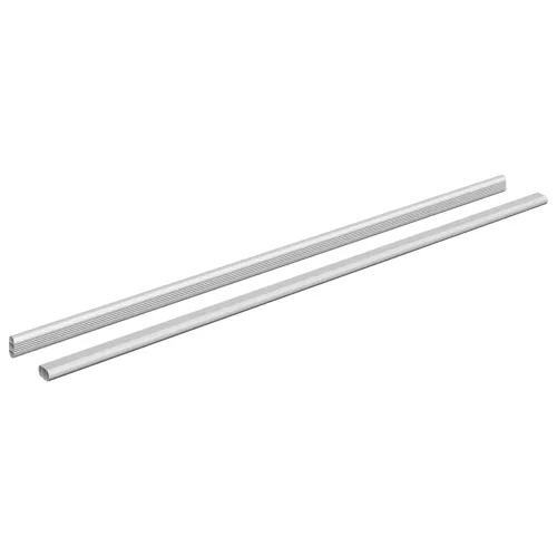 Cijev za ormar 2 kom. Srebrno 964 x 15 x 29 mm - 964 mm 2 kom Cijena