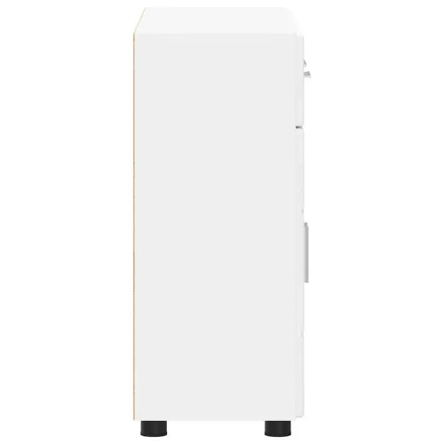 Kreveta FLORIN 88,5 x 30,5 x 73 cm Bijelo Konstruirano drvo - Bijela Sideboard s 3 ladice i 3 vrata Cijena