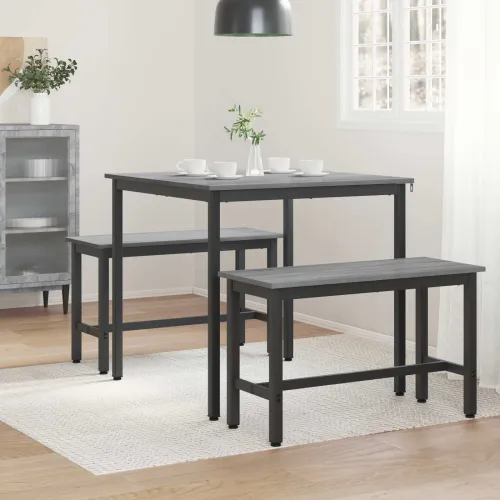 Blagovaonski stolovi 80 x 80 x 75 cm Konstruirano drvo - Sivi hrast sonoma 80 x 80 x 75 cm Cijena