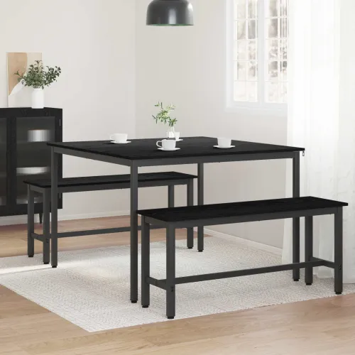 Blagovaonski stolovi 110 x 110 x 75 cm Konstruirano drvo - Crni hrast 110 x 110 x 75 cm Cijena