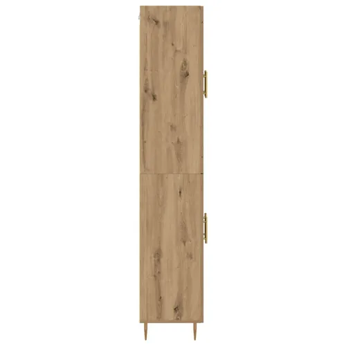 Kuhinjski ormarić 2 kom. Umjetnički hrast 69,5 x 34 x 180 cm - hrast artisan 2 drvena vrata Cijena