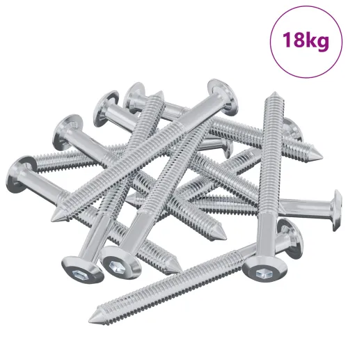 Vijak 1600 kom. Srebrno M6 x 60 mm Čelik - M6 x 60 mm 18 kg (1600-1682 kom) Cijena