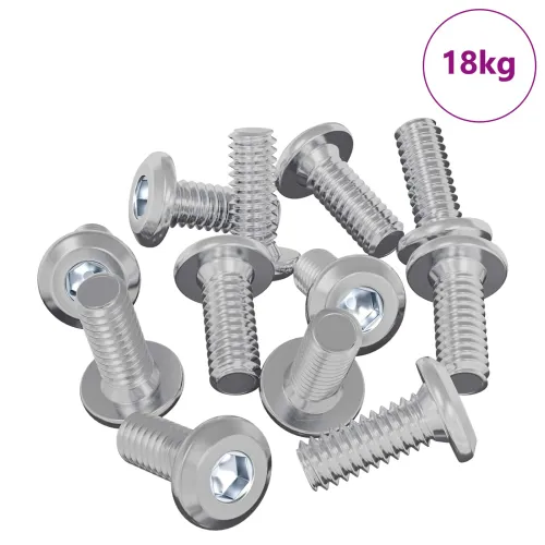 Vijak s plastičnom glavom 3600 kom. Srebrno Čelik - M6 x 15 mm 18 kg (približno 3600 kom) Cijena