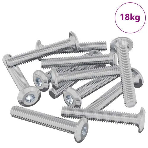 Vijak s plastičnom glavom 2514 kom. Srebrno Čelik - M6 x 35 mm 18 kg (otprilike 2514 komada) Cijena