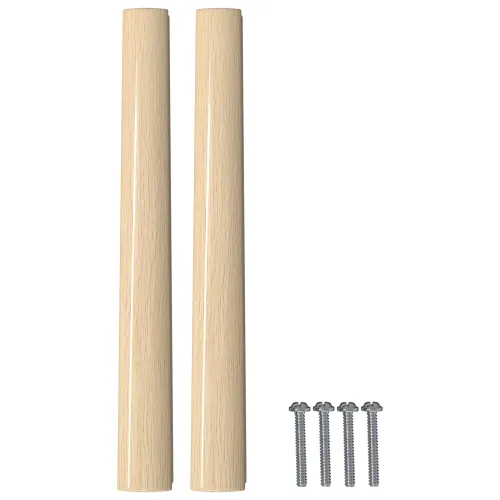 Ravna drška 2 kom. Boja prirodnog drva 130 x 25 x 30 mm - 2 kom Cijena