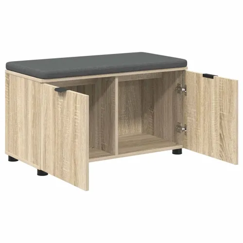 Klupa za hodnik s jastukom Sonoma hrast 80 x 38 x 46 cm - sonoma hrast 80 cm Cijena