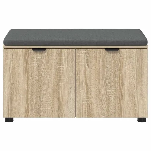 Klupa za hodnik s jastukom Sonoma hrast 80 x 38 x 46 cm - sonoma hrast 80 cm Cijena