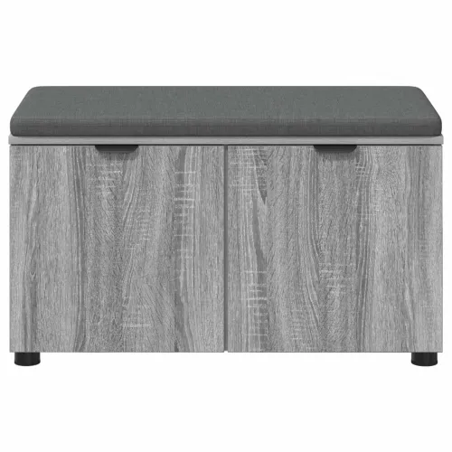 Klupa za hodnik s jastukom Sivi Sonoma 80 x 38 x 46 cm - Sivi Sonoma 80 cm Cijena