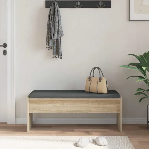 Klupa za hodnik s jastukom Sonoma hrast 103 x 38 x 40 cm - sonoma hrast 103 cm Cijena