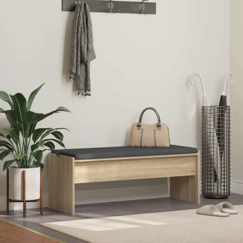 Klupa za hodnik s jastukom Sonoma hrast 103 x 38 x 40 cm - sonoma hrast 103 cm Cijena