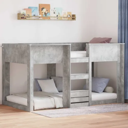 Krevet na kat za djecu Betonski sivi 80 x 200 cm - Beton siva 80 x 200 cm Cijena