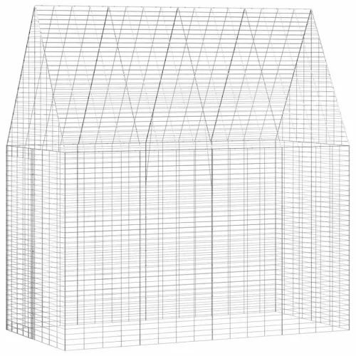Kavez za zečeve Srebrna 200 x 100 x 210 cm Pocinčani čelik - 202 cm Bez krova Cijena