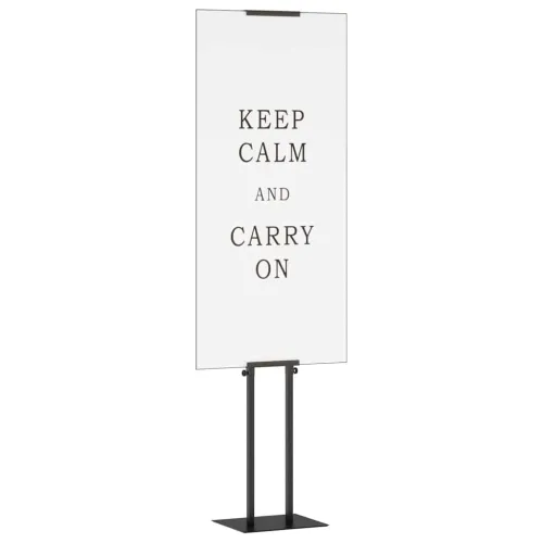 Stalci za sajmove Crna 30 x 23,5 x 210 cm Čelik - Crna 1 Cijena