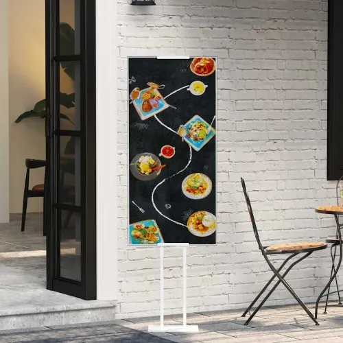 Stalci za sajmove Bijelo 30 x 23,5 x 210 cm Čelik - Bijelo 1 Cijena