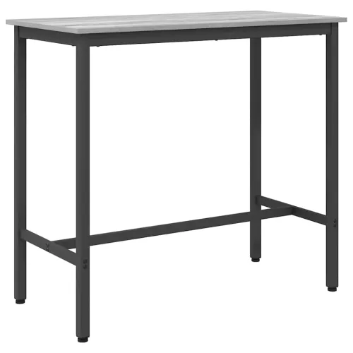 stol Siva Sonoma 100 x 50 x 90,5 cm Inženjerska drva i čelik - Sivi hrast sonoma 100 x 50 x 90,5 cm Cijena