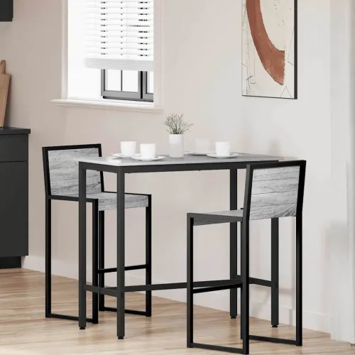 stol Siva Sonoma 100 x 50 x 90,5 cm Inženjerska drva i čelik - Sivi hrast sonoma 100 x 50 x 90,5 cm Cijena