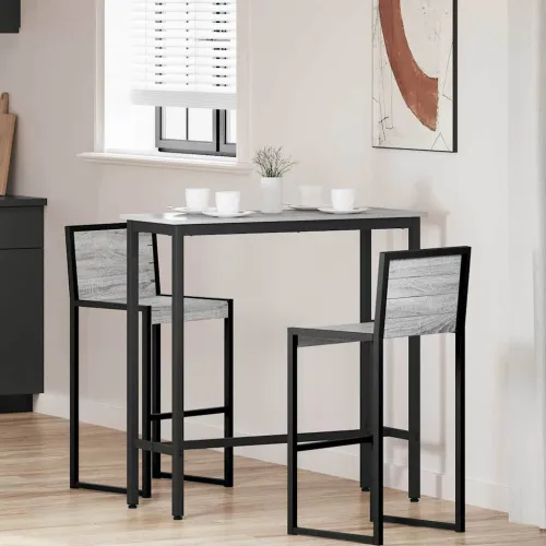 stol Siva Sonoma 100 x 40 x 100,5 cm Inženjerska drva i čelik - Sivi hrast sonoma 100 x 40 x 100,5 cm Cijena
