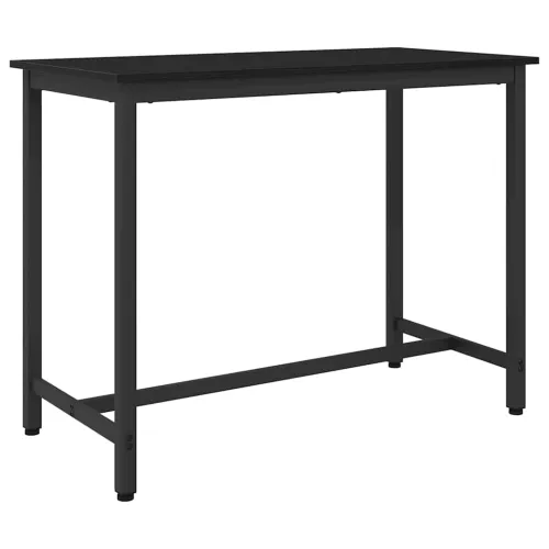 stol Crni hrast 100 x 50 x 76,5 cm Inženjerska drva i čelik - Crni hrast Cijena