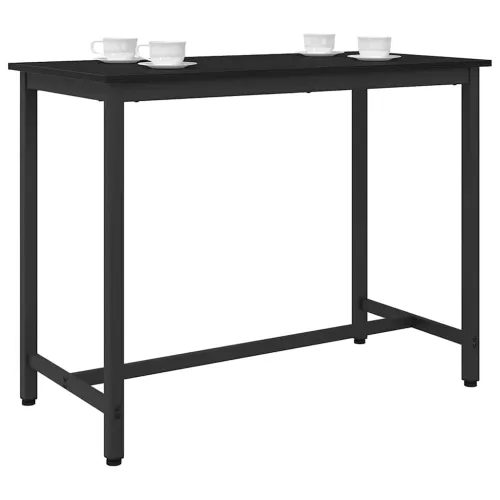 stol Crni hrast 100 x 50 x 76,5 cm Inženjerska drva i čelik - Crni hrast Cijena