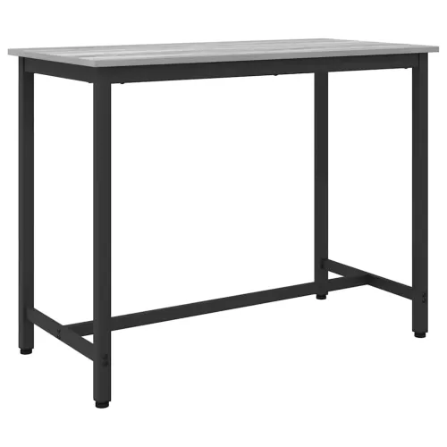 stol Siva Sonoma 100 x 50 x 76,5 cm Inženjerska drva i čelik - Sivi hrast sonoma Cijena