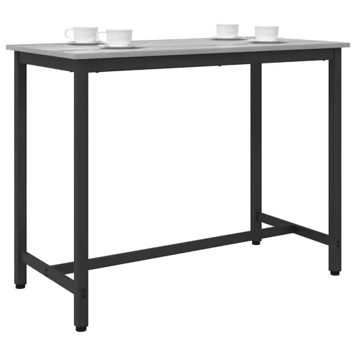 stol Siva Sonoma 100 x 50 x 76,5 cm Inženjerska drva i čelik - Sivi hrast sonoma Cijena