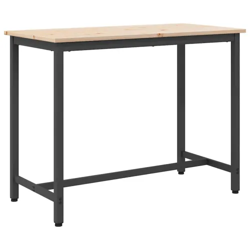 stol Prirodna 100 x 50 x 77 cm Inženjerska drva i čelik - Prirodna Cijena