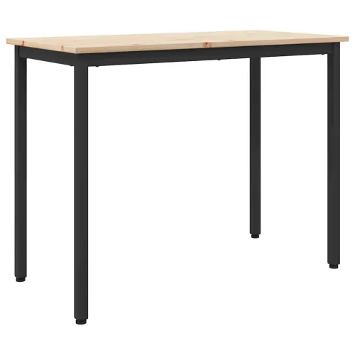 stol Prirodna 100 x 50 x 77 cm Inženjerska drva i čelik - Prirodna Cijena