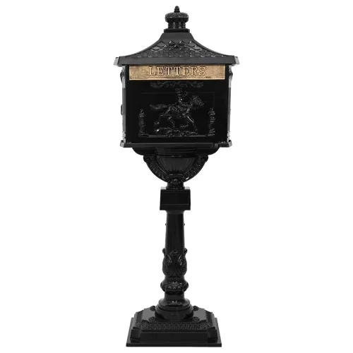 Stojeći sandučić Crna 42,5 x 29,5 x 117 cm Liveni aluminij - Crna Cijena