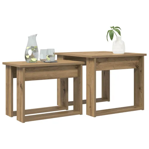 Set stolića za kavu 2 kom. Umjetnički hrast 50 x 52 x 42 cm - hrast artisan Cijena
