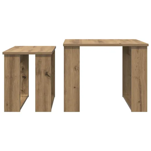 Set stolića za kavu 2 kom. Umjetnički hrast 50 x 52 x 42 cm - hrast artisan Cijena
