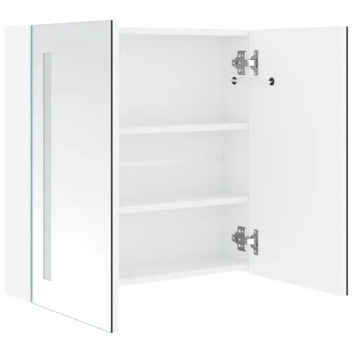 LED kupaonski ormarić s ogledalom 60 x 14 x 62 cm - Bijela i srebrna 62 x 14 x 60 cm Cijena