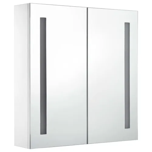 LED kupaonski ormarić s ogledalom 60 x 14 x 62 cm - Bijela i srebrna 62 x 14 x 60 cm Cijena