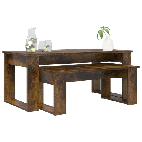 Set stolića za kavu 2 kom. Dimljeni hrast 100 x 50 x 42 cm - Dimljeni hrast Cijena