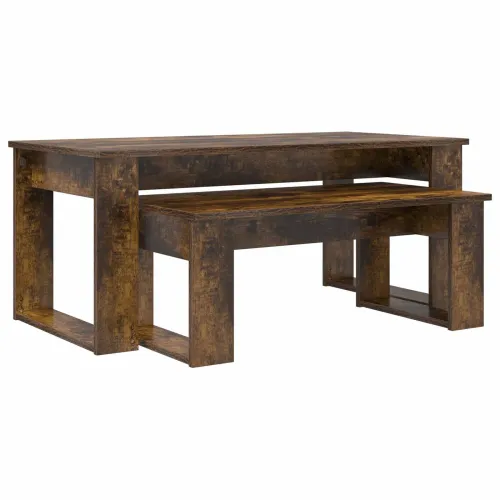Set stolića za kavu 2 kom. Dimljeni hrast 100 x 50 x 42 cm - Dimljeni hrast Cijena