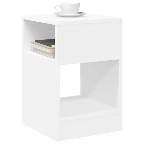 Konačna Stolić Bijelo 30,5 x 30 x 45 cm Konstruirano drvo - Bijelo 30,5 x 30 x 45 cm 1 Cijena
