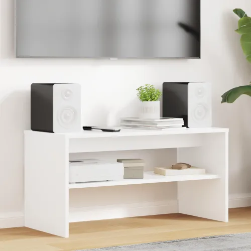 TV ormar 80 x 35 x 40 cm Bijelo Konstruirano drvo - Bijelo 80 x 35 x 40 cm Cijena