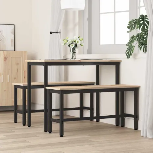 Klupa za blagovanje Prirodna 100 x 32,5 x 49 cm - Prirodna 1 Cijena