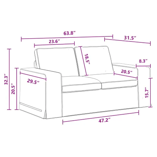 Set sofe 2 kom. Tamno siva tkanina - Tamno siva 1 sjedalo +2 sjedala (120 cm) Cijena