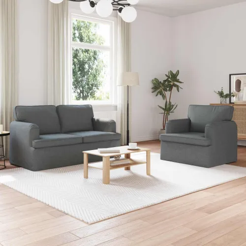 Set sofe 2 kom. Tamno siva tkanina - Tamno siva 1 sjedalo +2 sjedala (120 cm) Cijena