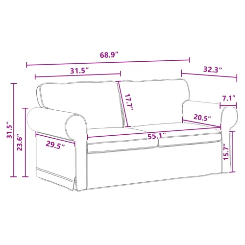Set sofe 2 kom. Tamno siva tkanina - Tamno siva 1 sjedalo +2 sjedala (140 cm) Cijena